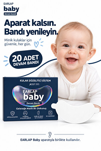 Beauty Tapes Earlap Baby Devam silikon yenileyici Bant, Kepçe Kulak silikonu ...