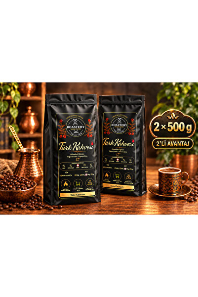 Taze Kavrulmuş Türk Kahvesi %100 Arabica 2×500 g Avantaj Paketi