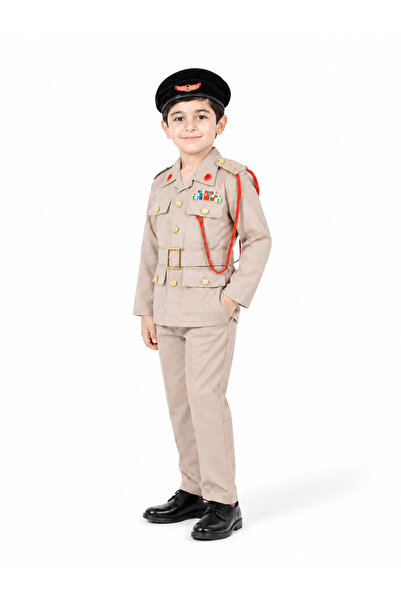 MOFAY UAE Police Officer Costume – Premium Brown Unisex Set for Kids