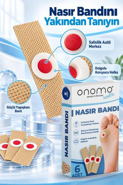 Onomo Health Nasır Bandı Nasır Yakısı 6 Adet