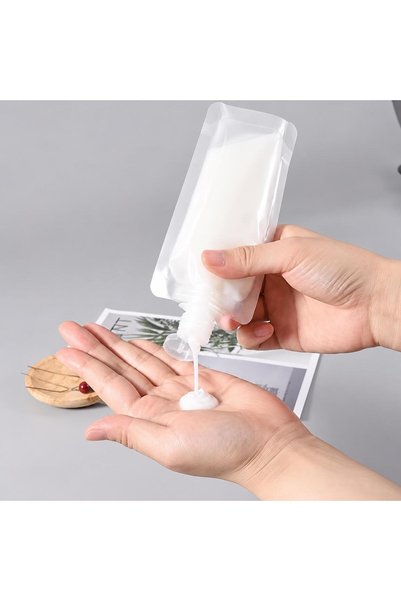 jetfast 6Pcs Cream Travel Shampoo Carrying Bottle Bag in Bag Carrying Bottle Cream Storage Container