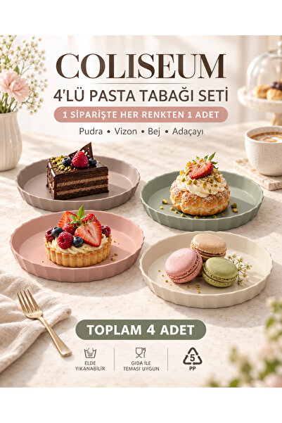 Okyanus Home Coliseum 4'lü Pasta Tabağı