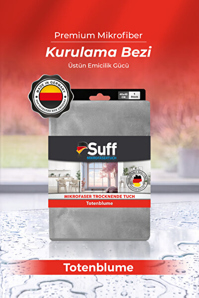 Suff Totenblume Microfiber Lint-Free Car Window Drying Cloth 40X40 cm Gray