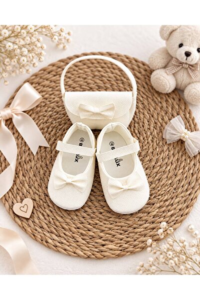 BEBLUXBABY Baby Girl Glitter Bag and Ballerina (Shoes) Set