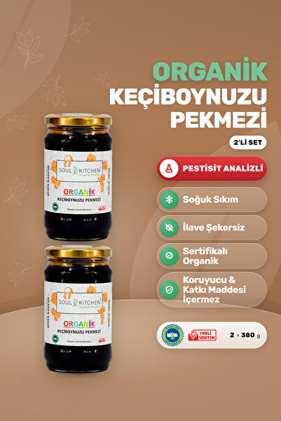 Soul Kitchen Organik Ürünler Organik Keçiboynuzu Pekmezi Soğuk Sıkım Şeker İl...