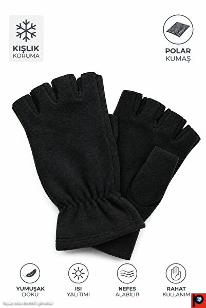 vedat paker giyim sanayi Winter Fleece Fingerless Gloves Unisex Thermal Soft ...