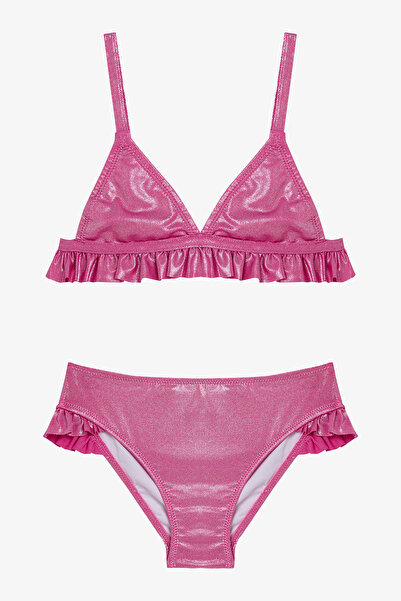 Penti Pembe Kız Çocuk Shiny Üçgen Bikini Takımı