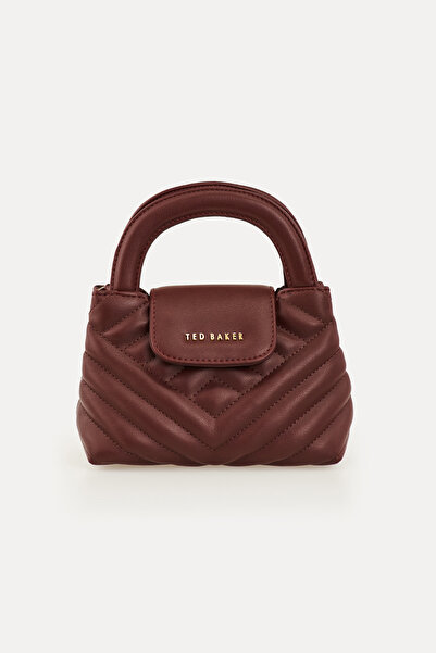 Ted Baker Bordo Diamond Kapitone Küçük Askılı Çapraz Çanta
