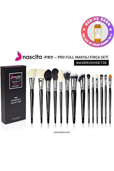 nascita Pro Essentials Collection Fırça Seti 38 + HEDİYE ÜRÜN Nemlendirici Yü...