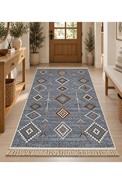 Safir Kilim Pamuklu Çift Taraflı 1. Kalite Dokuma Kilim (Makinede Yıkanabilir)