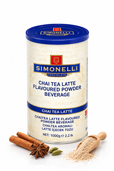 Simonelli Chai Tea Latte Tozu 1000 g (1 kg) - Sıcak ve Soğuk İçecek Toz Karışımı