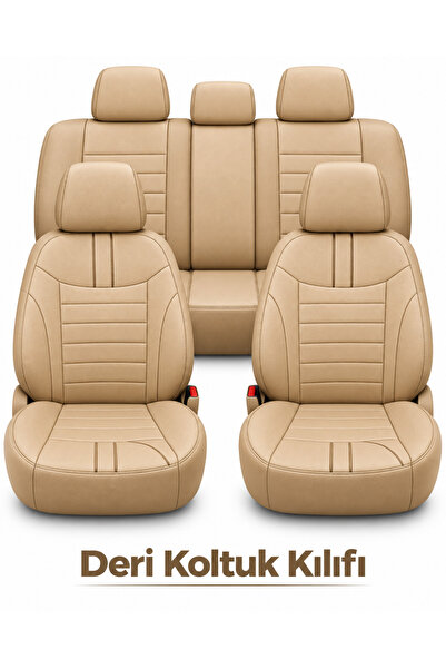 TROBUS Honda CR-V 2007 ve Sonrası Uyumlu Colorline Elegance Deri Bej Koltuk K...