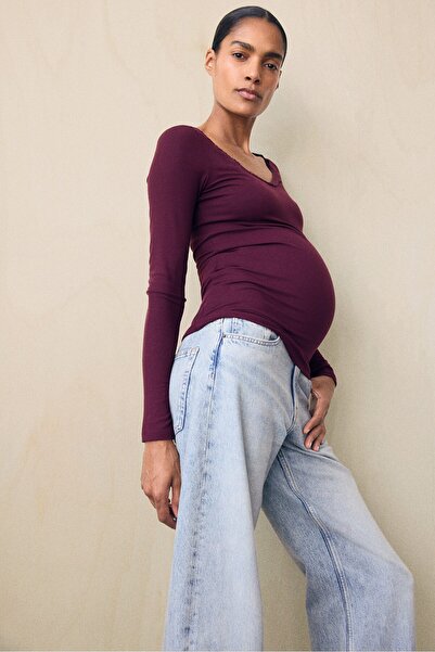 H&M MAMA Ribanalı Viskoz Üst