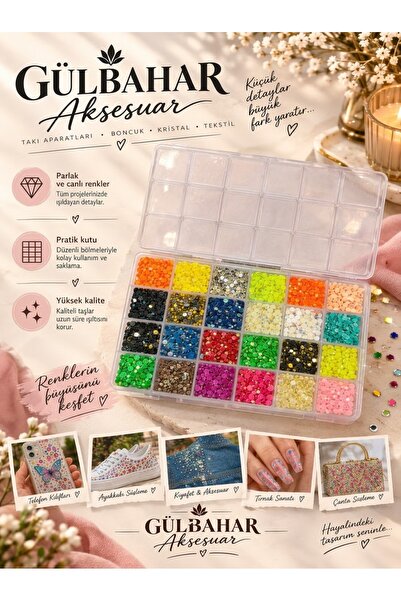 GÜLBAHAR Bedazzling Boncuk Kit 24’lü Kutu
