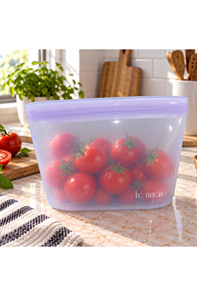 Le murano Lush 1000 ml Air and Liquid Leak-Proof Locking Silicone Storage Bag...