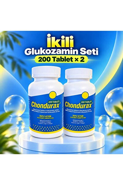 Chondurax Glukozamin Msm Kondroitin 200 Tablet - 2 Lİ PAKET D3 Vitamin
