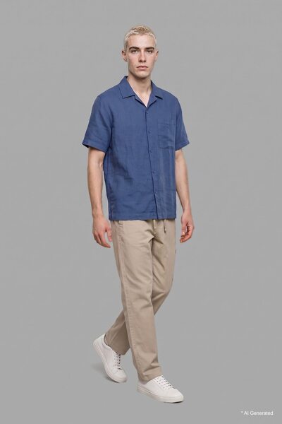 DeFacto Baggy Fit Elastic Tie Cargo Pocket Trousers H3971Ax26Sm