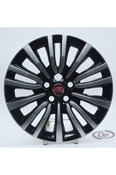 OTOCİRİT Jant Kapağı Siyah-gri Kırılmaz 15" Egea 5 Bijon Model (amblem Hediye...