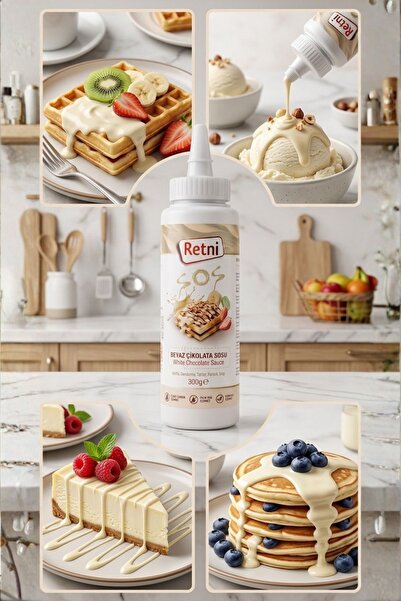 Retni Beyaz Çikolata Sosu 300g