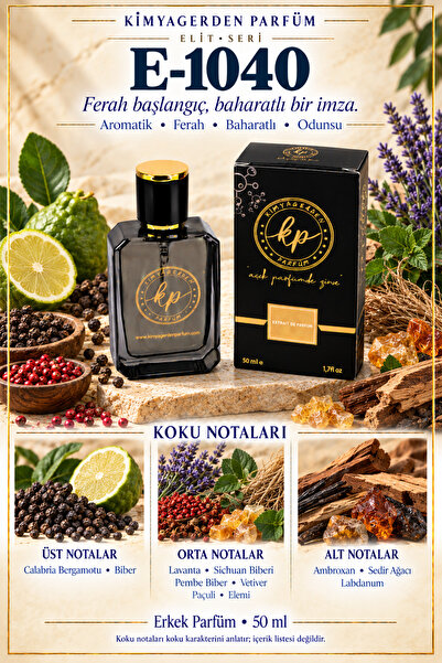kp kimyagerden parfüm E-1040 KP Savage ( Elit Seri ) - 50 ml Erkek Parfüm