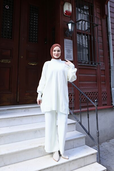 NİSUM MODA Balloon Sleeve Knit Set