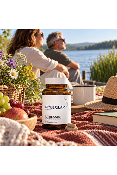 MoleQlar L-Theanine L-Teanină 60 capsule 200mg