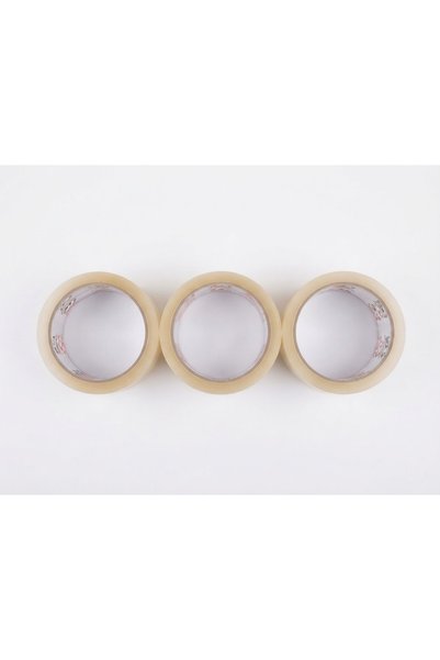 FİLASSO 45 mm x 100 Metre Hotmelt Koli Bandı 1. Kalite ( 3 Adet ) Güçlü Şeffaf Paketleme Bandı