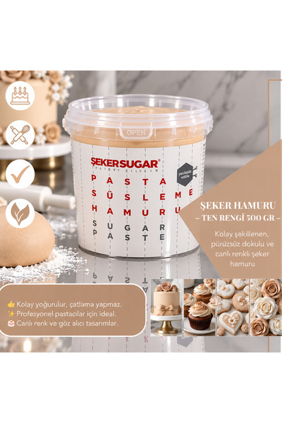 ŞEKER & SUGAR Şeker Sugar TEN Şeker Hamuru 500 gr