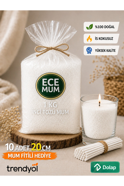 Beyaz İnci Tozu 1 Kg – Sedefli Parlak Dekoratif | Şık Görünümlü Hazır