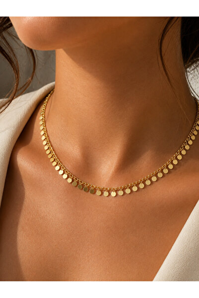 ACAR TAKI XUPING 14K GOLD RENK, PULLU ZİNCİR KOLYE 45+6CM ACR9797