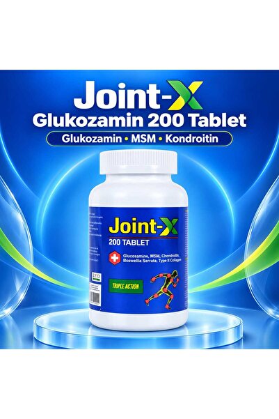 Joint-X Glukozamin Kondroitin Msm Eklem Ve Kas Ağrılarına Etkili 200 Tablet T...