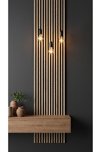 Akupanel Ekomod 60x245 Cm Meşe Renk Akustik Ahşap Duvar Paneli