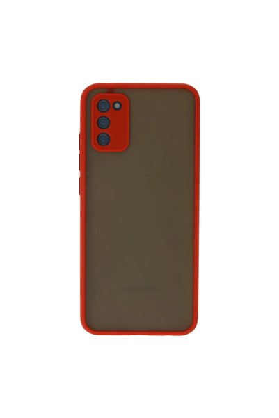 FMA Samsung Galaxy A02S Case Montreal Silicone Cover - Red