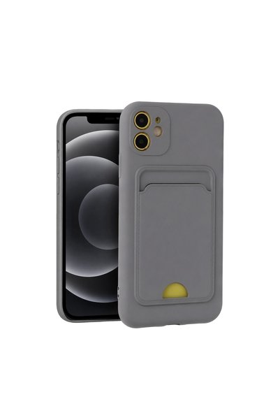 OtoTech Apple iphone 11 case kelvin business card silicone - grey