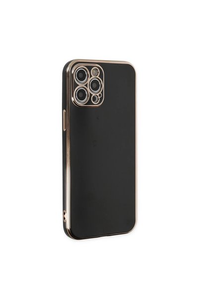 OtoTech غطاء سيليكون فوليت لـ Apple iPhone 12 Pro Max - أسود