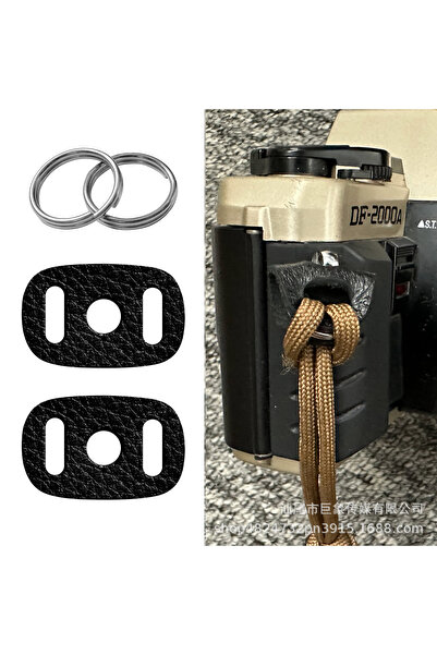 Choice1 D (a pair) Camera Strap Adapter Ring Leather Cover Loop Scratch Resis...
