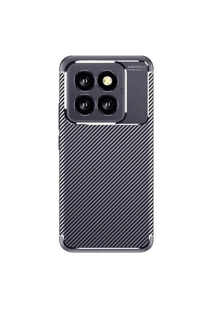 FMA حافظة هاتف Xiaomi Mi 14T Pro ذات غطاء كربوني بتركيز تلقائي - أزرق داكن