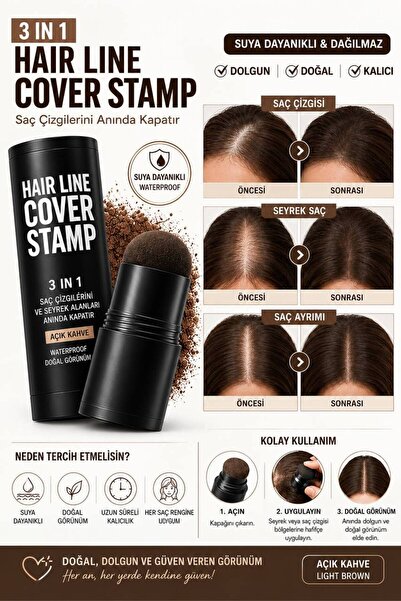 BLUE Skin Care HAIR LINE COVER CUSHION Yeni Nesil Saç Dolgunlaştırıcı Açık Ka...
