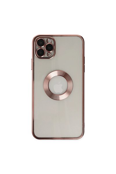 OtoTech حافظة سيليكون لـ Apple iPhone 11 Pro مع فتحة - ذهبي وردي
