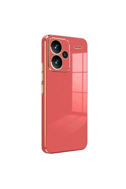 FMA Xiaomi Redmi Note 13 Pro Plus Case Volet Silicone - Red
