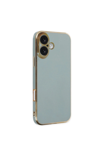 Generic Brand Apple iphone 16 case volet silicone - light green