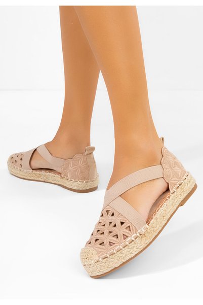 B T Shoes Espadrile dama Feliania camel