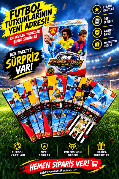 Futbolcu Kartı Süper Final (YENİ) 50 Poşet Toplam 100 Adet Kutusuz Futbolcu Oyun Kartı