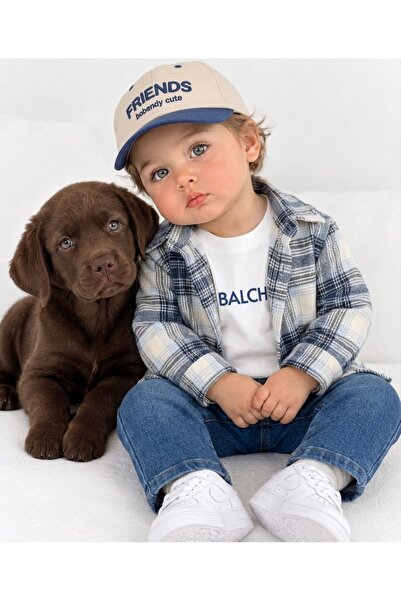 Bolly Baby قميص أودونجو مع قبعة مطرزة وبنطلون جينز بادي ليكرا مطبوع، طقم من 4...