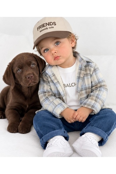 Bolly Baby Oduncu Gömlek Nakışlı Şapka Baskılı Badi Likralı Kot Pantolon 4lü ...