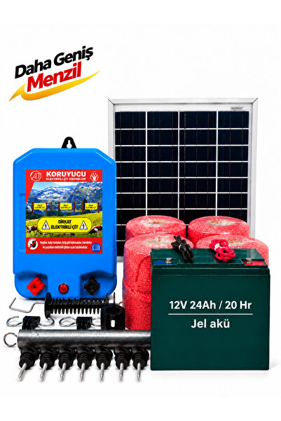 KORUYUCU ÇİT Koruyucu Elektrikli Çit Sistemi (DOMUZ AYI KOVUCU) Monokristal G...