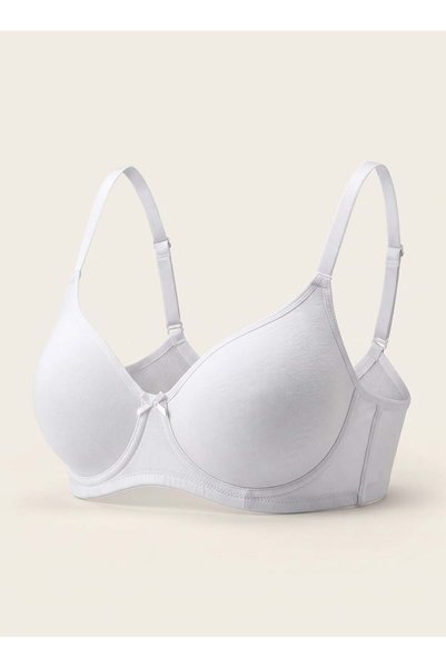 ParisBeauty صدرية كاملة التغطية بدون حشوة - 32D - WHITE