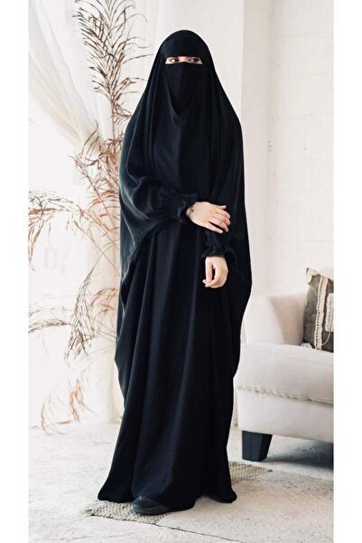 OMES Abaya Ras Closed Islamic Clothing Special Fabric Nadi Black - Size 150