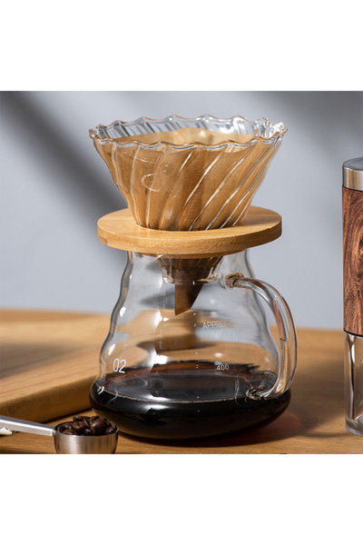 Choice Clear600ML-3PCS 600ml Glass Coffee Carafe, Coffee Pot Clear Standard C...