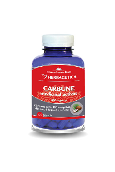 herbagetica Carbune Medicinal Activat 400mg 120cps